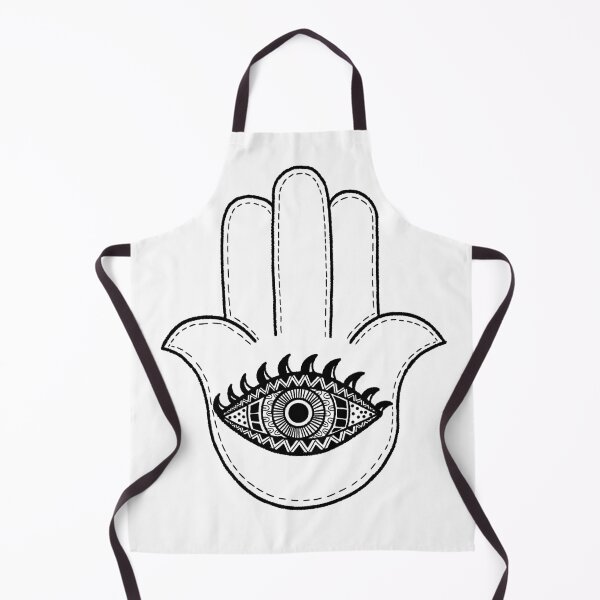 Item preview, Hamsa Hand with Eye – Line Art Protection Symbol designed and sold by PangmulCartoon.