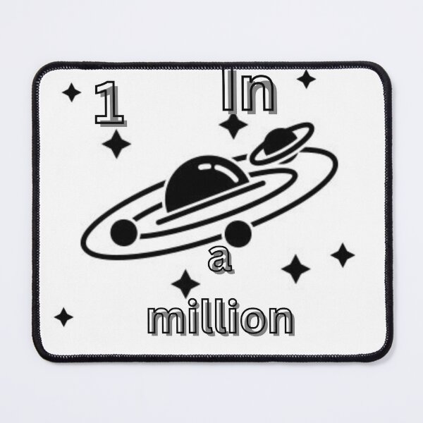 Item preview, "1 in a million" in clean font + small icon (sun, arrow, star). designed and sold by MindLiftStudio.