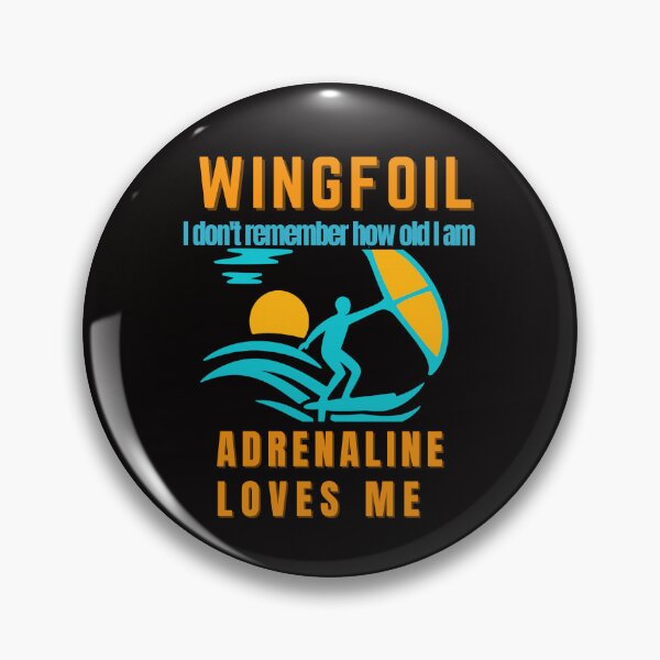 Item preview, WingFoil  I Don’t Remember How Old I Am  Adrenaline Loves Me  Extreme Water Sports Tee designed and sold by MojNetSerwis WWK.