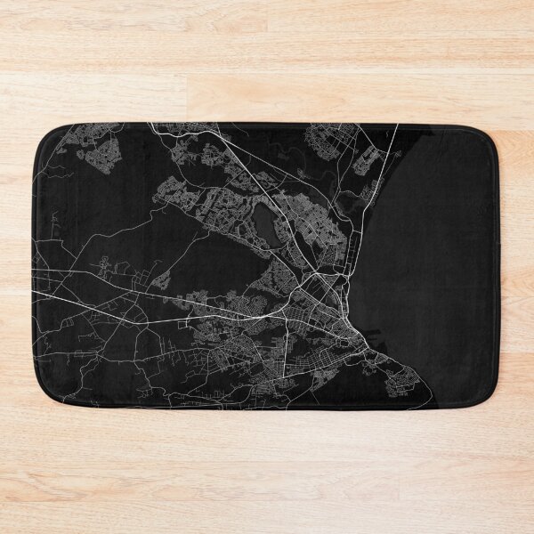 Item preview, Gqeberha City Map of South Africa - Full Moon designed and sold by deMAP.
