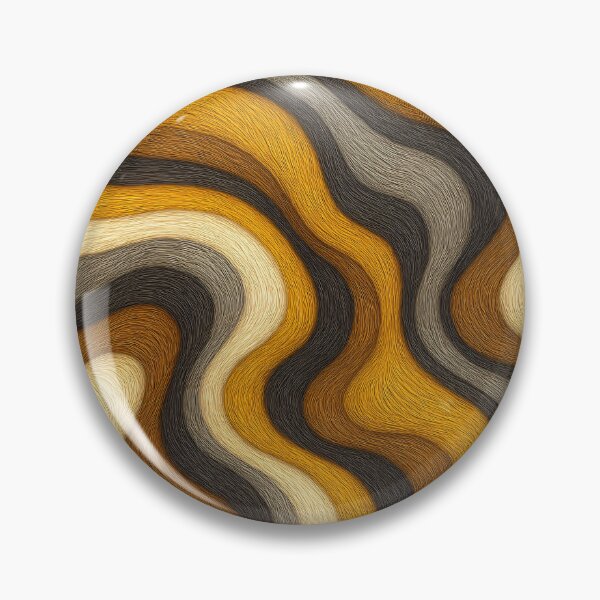 Item preview, Golden Fur Waves designed and sold by Kaleidoscope Print.