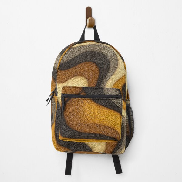 Item preview, Golden Fur Waves designed and sold by Kaleidoscope Print.