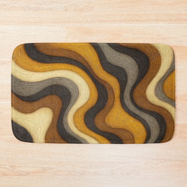 Item preview, Golden Fur Waves designed and sold by Kaleidoscope Print.