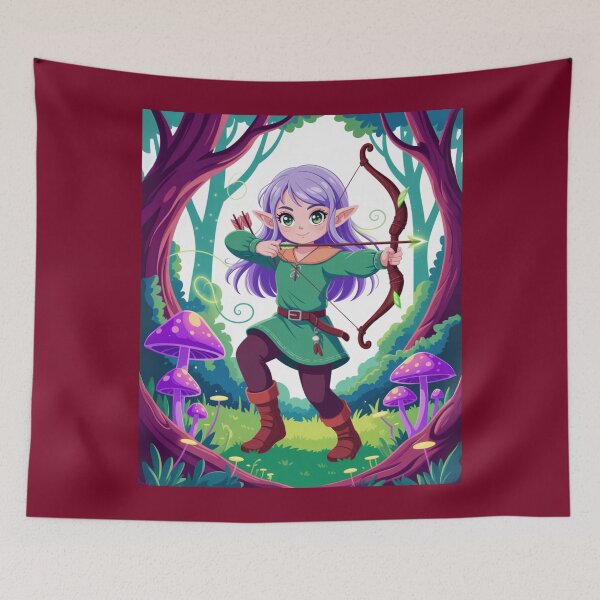 Item preview, Cute Elf Archer – Fantasy Anime Style designed and sold by NeoCrea-Geek.