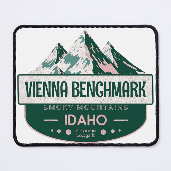 Item preview, Vienna Benchmark, Smoky Mountains, Idaho, Mountain Design designed and sold by Wanderful-roads.