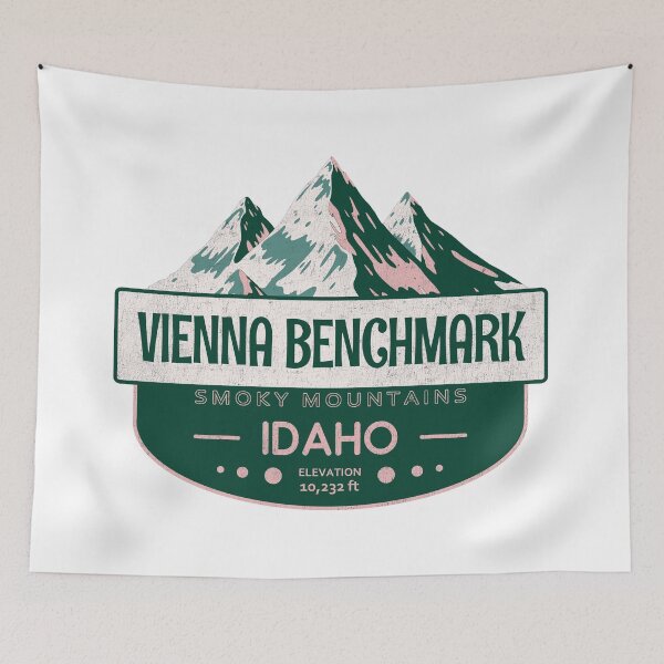 Item preview, Vienna Benchmark, Smoky Mountains, Idaho, Mountain Design designed and sold by Wanderful-roads.