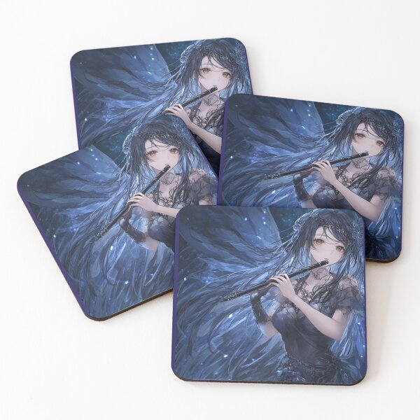 Item preview, Enchanted Blue Fairy with Black Flute designed and sold by ArtsJulian.