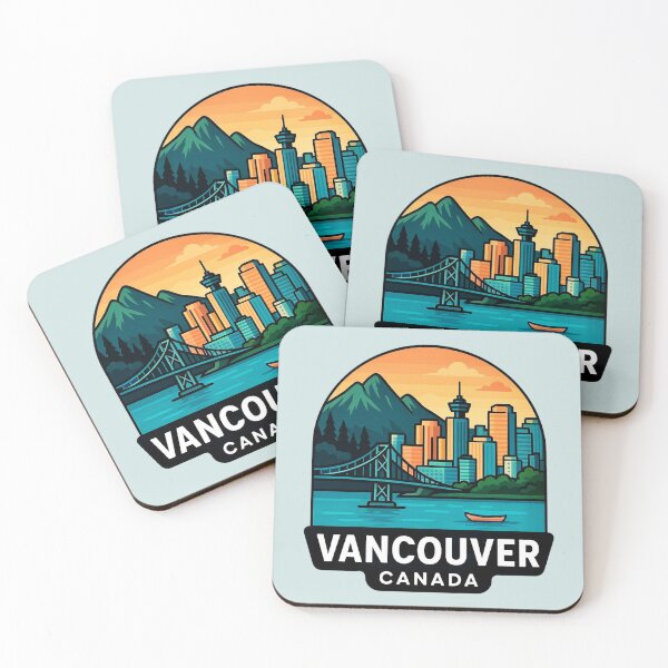 Item preview, Vancouver Skyline - Canada designed and sold by Myra365Art.