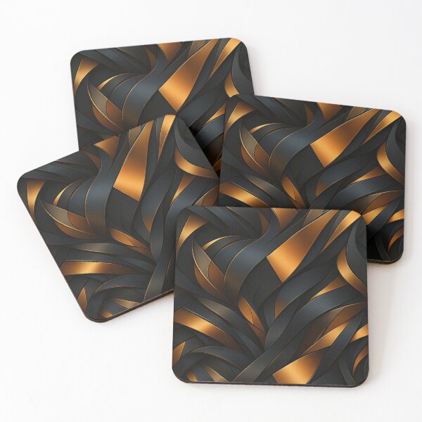 Item preview, Golden Flow Geometry designed and sold by Kaleidoscope Print.