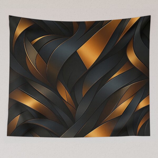 Item preview, Golden Flow Geometry designed and sold by Kaleidoscope Print.