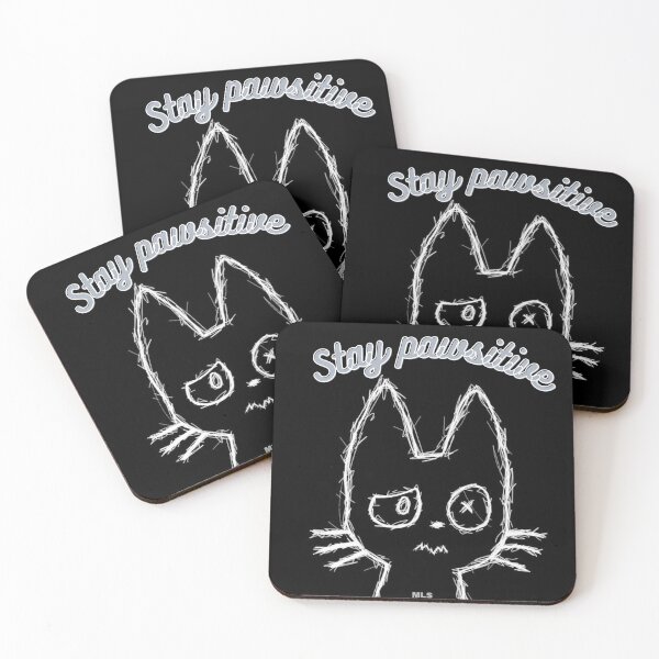 Item preview, "Stay Pawsitive"| Motivational Sticker Pack | Minimalist Quotes & Icons | MindLift Studio designed and sold by MindLiftStudio.