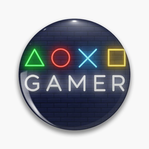 Item preview, Neon Gamer Symbols designed and sold by Kaleidoscope Print.