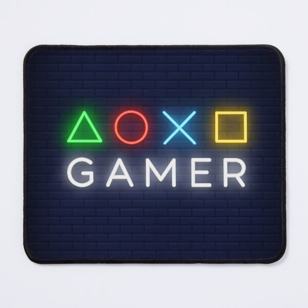 Item preview, Neon Gamer Symbols designed and sold by Kaleidoscope Print.