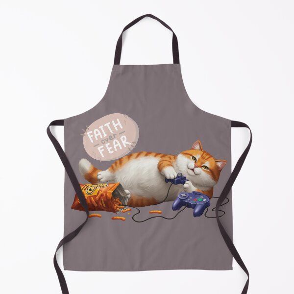 Item preview, faith no fear cat eating chips classic tshirt designed and sold by anandsiva2703.