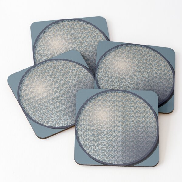 Item preview, Swirls Pattern Blue and Tan designed and sold by TyBrockDesigns.