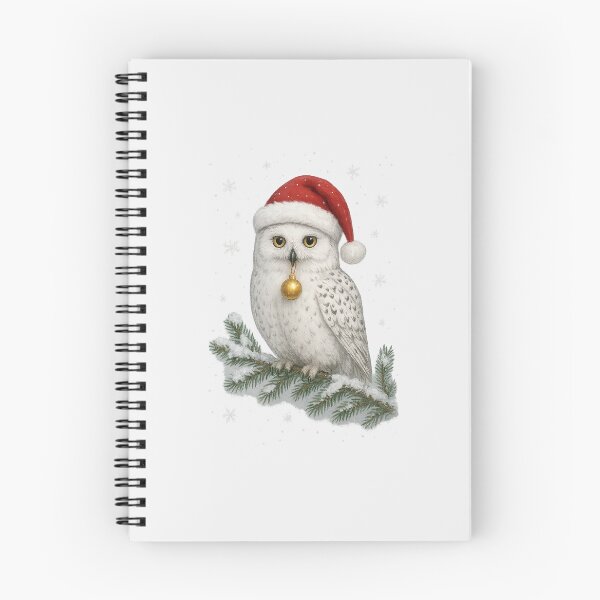 Item preview, Christmas Owl on Festive Branch – Cute Holiday Design designed and sold by CreativeThoughts .