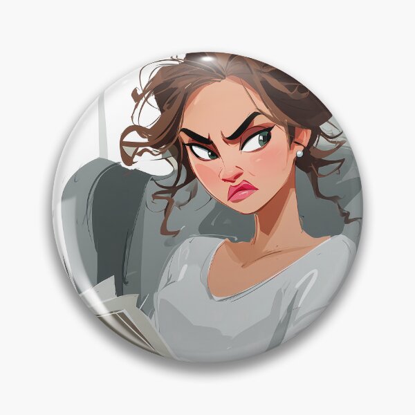 Item preview, Plot Twist Rage in the Reading Nook, Frustrated Woman Reading in a Modern Chair designed and sold by Chytanka.
