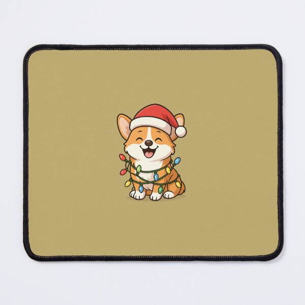 Item preview, Christmas Corgi Elf with Candy Cane designed and sold by CreativeThoughts .