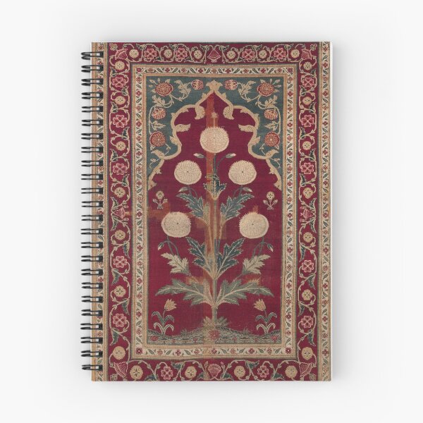 Item preview, Mughal Poppy Carpet Ruby Red and Sage Botanical Panel designed and sold by trajeado14.