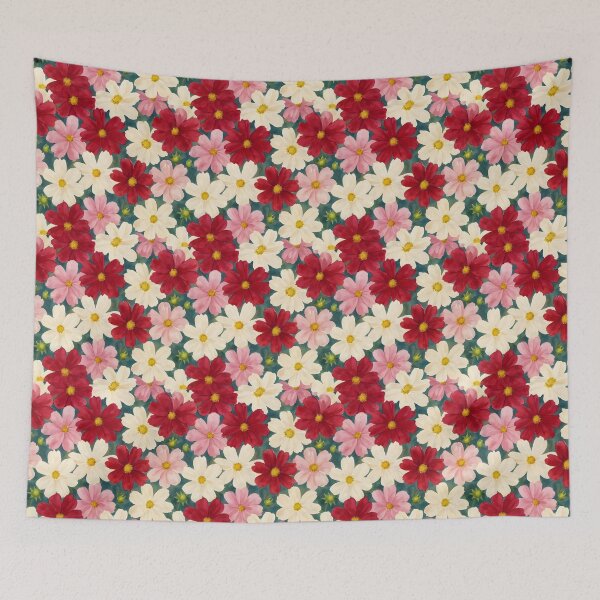 Item preview, Cosmos bipinnatus ‘Sensation Mix’ Pattern designed and sold by HOMETOWN86.