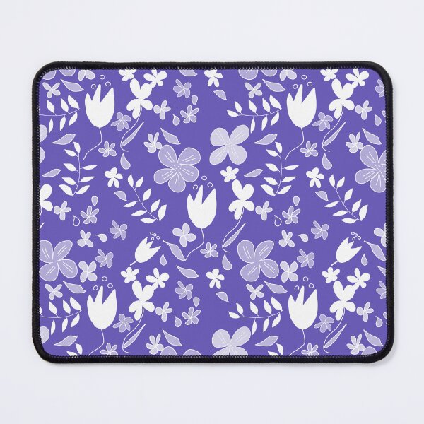 Item preview, Whimsical Modern Floral Pattern on Purple designed and sold by Artistestella.