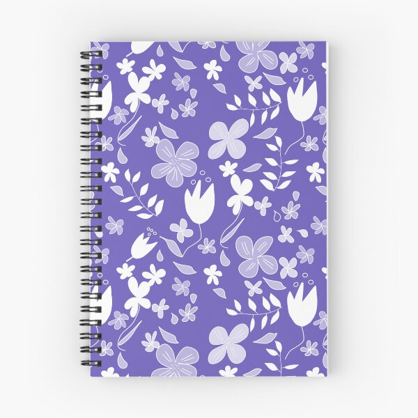 Item preview, Whimsical Modern Floral Pattern on Purple designed and sold by Artistestella.