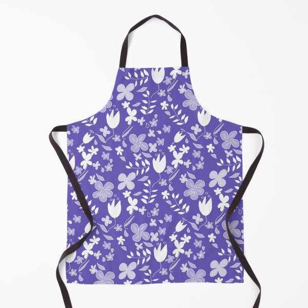 Item preview, Whimsical Modern Floral Pattern on Purple designed and sold by Artistestella.