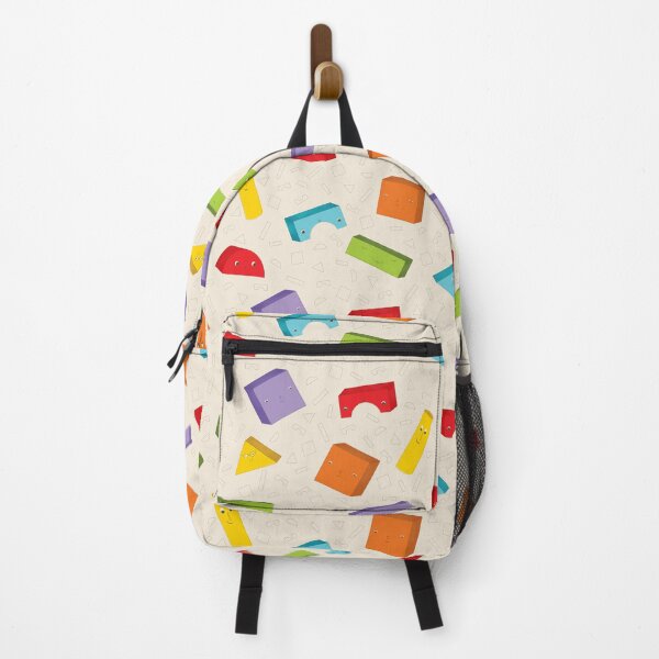 Item preview, Cute Colorful Blocks Pattern – Playful Faces designed and sold by StelinaBik.