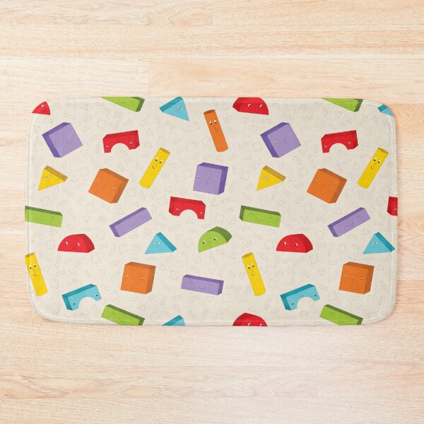 Item preview, Cute Colorful Blocks Pattern – Playful Faces designed and sold by StelinaBik.