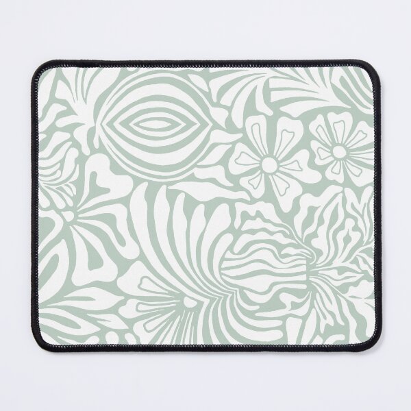 Item preview, Ellie-Greenish Hash Grey White designed and sold by Fabricatemyart.