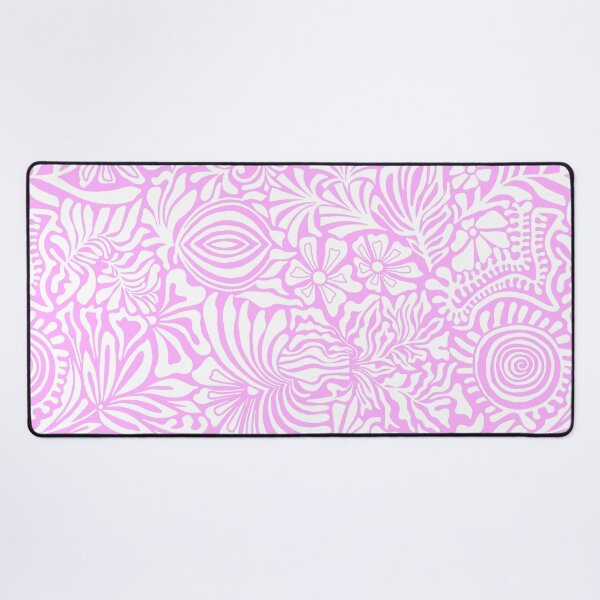 Item preview, Ellie-Light Fuchsia- Soft Light Pink White designed and sold by Fabricatemyart.