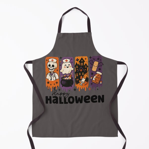 Item preview, Whimsical Halloween Nurse Collage in Four Panels designed and sold by MoodsDesigns.