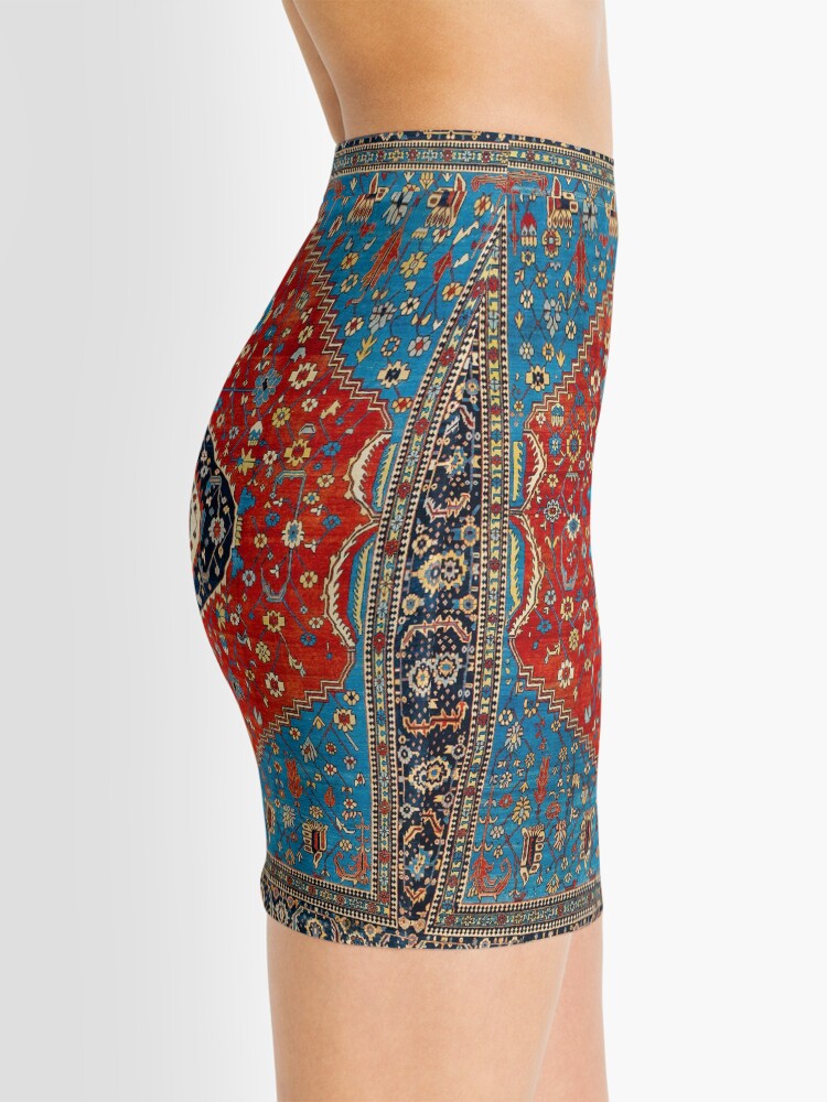 Alternate view of Antique Persian Carpet Print Mini Skirt