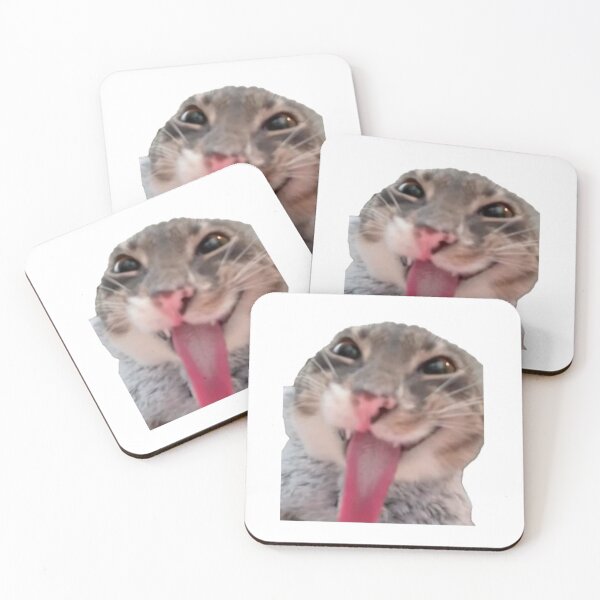 Item preview, Funny Cat with a Stuck Out Tung on White Background designed and sold by serenddy.