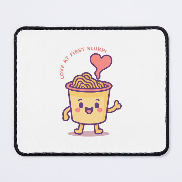 Item preview, Cute Instant Noodles Cup – Adorable Kawaii Ramen Mascot with Love Steam designed and sold by TrilogyMerch.