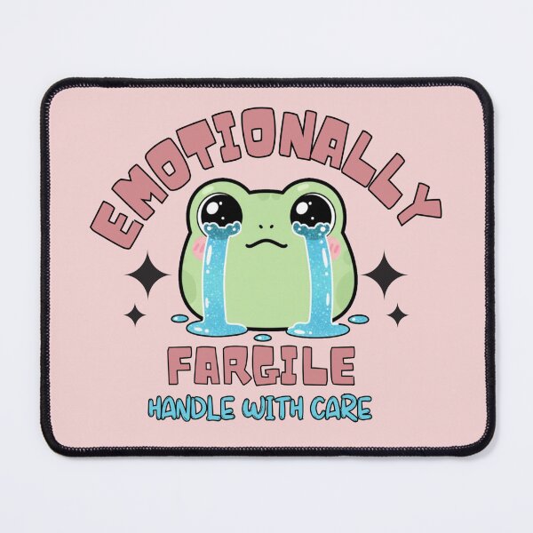 Item preview, Emotional Fragile Frog – Cute Crying Frog Handle With Care designed and sold by MyStyleHub.