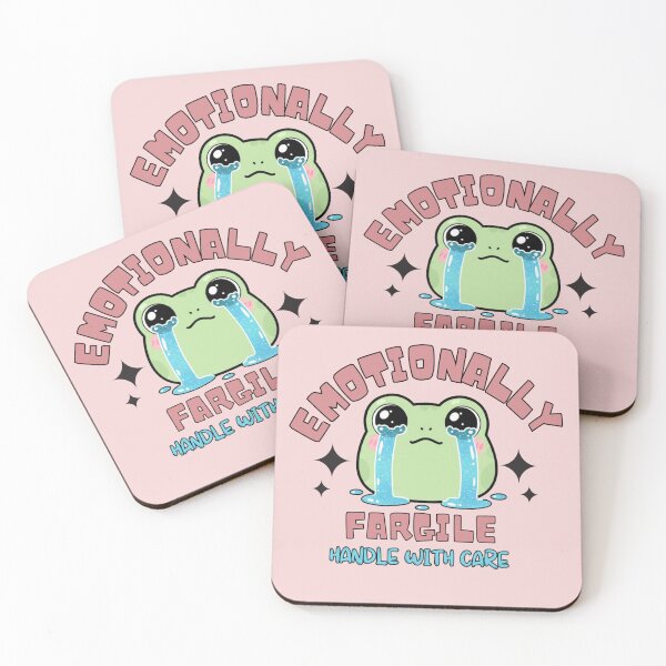 Item preview, Emotional Fragile Frog – Cute Crying Frog Handle With Care designed and sold by MyStyleHub.