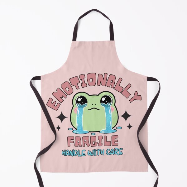 Item preview, Emotional Fragile Frog – Cute Crying Frog Handle With Care designed and sold by MyStyleHub.