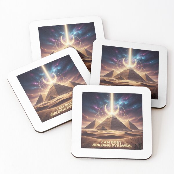 Item preview, Busy Building Pyramids Cosmic Art designed and sold by APStyles.