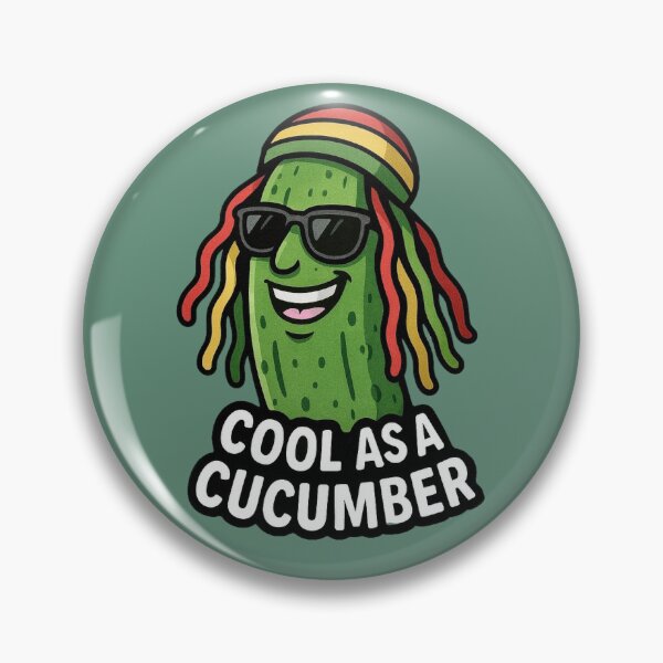 Item preview, Cool as a Cucumber – Funny Rasta designed and sold by Myra365Art.