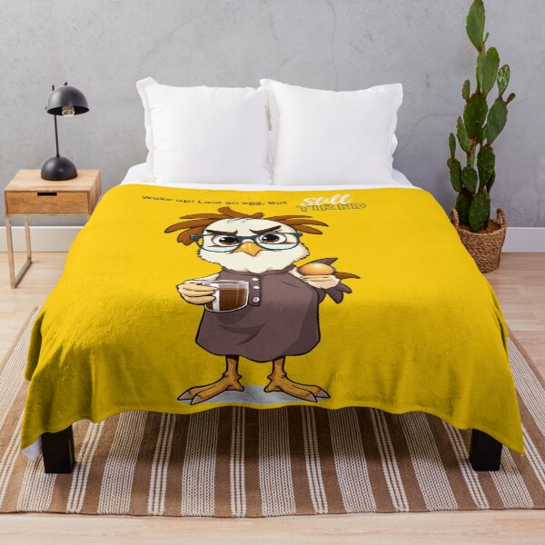 Item preview, Woke Up, Laid an Egg, Still Tired – Funny Chicken Quote designed and sold by Red White Blue Studio.