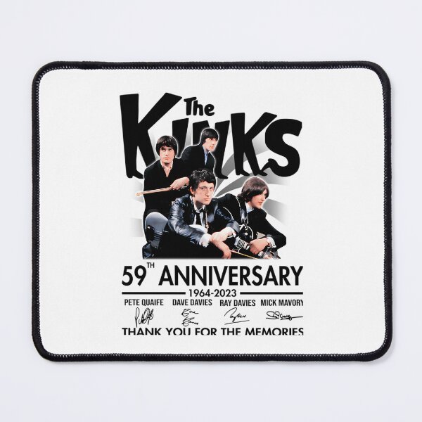 Item preview, The ki.nks 59th anniv.ersary 1964 2023 thank you for the memories white  designed and sold by Damiancross.