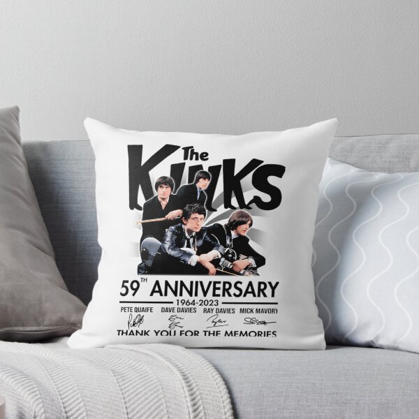 Item preview, The ki.nks 59th anniv.ersary 1964 2023 thank you for the memories white  designed and sold by Damiancross.
