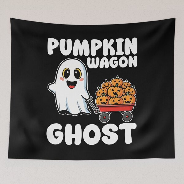 Item preview, PUMPKIN WAGON GHOST - GHOST HALLOWEEN designed and sold by KEF Custom.
