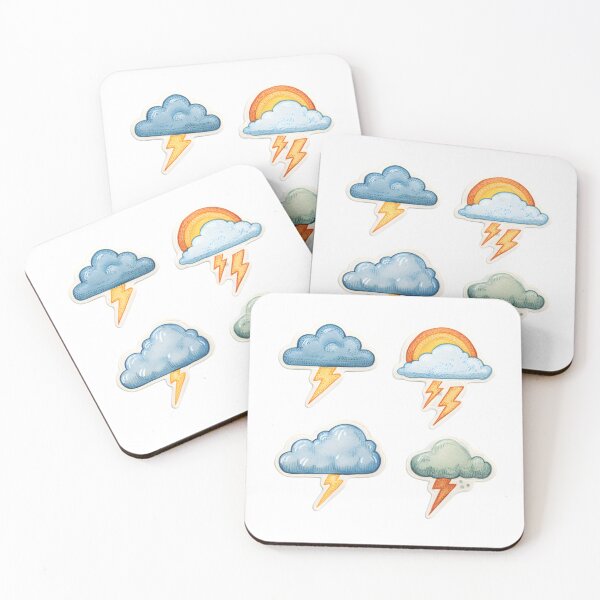 Item preview, Rainbow Lightning Weather Illustration designed and sold by K@raksnalee.