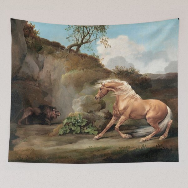 Item preview, Horse Frightened by a Lion 1762-1768 George Stubbs - British Animal Painting designed and sold by Under-TheTable.