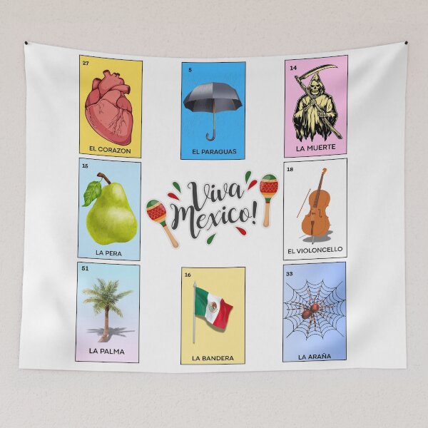 Item preview, ¡Viva México!-Loteria designed and sold by AMadnessCreat.