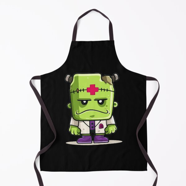 Item preview, Cute Frankenstein Monster in Orange Jacket – Kawaii Halloween Character designed and sold by Teeny Quities.
