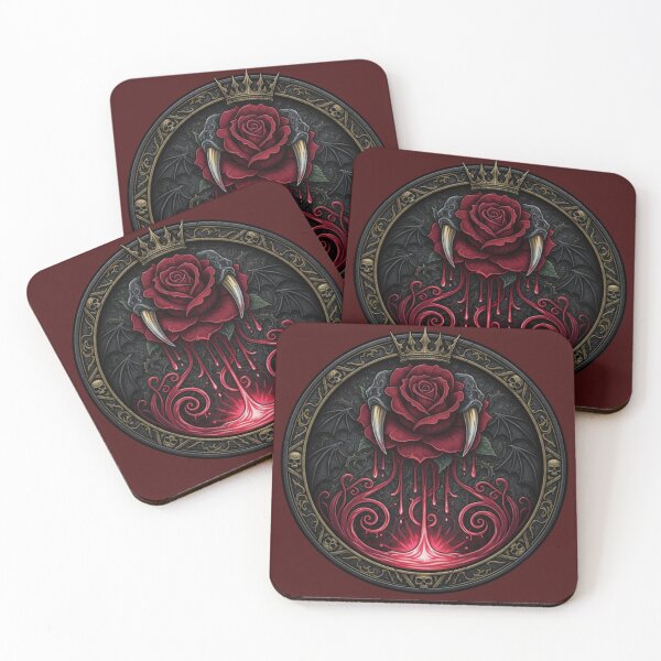 Item preview, Gothic Vampire Rose Emblem designed and sold by PrintBreeze.