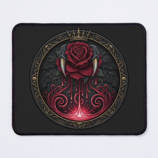 Item preview, Gothic Vampire Rose Emblem designed and sold by PrintBreeze.
